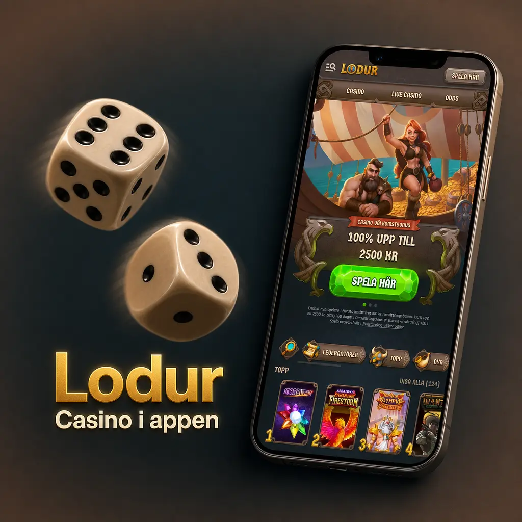 Lodur Casino i appen
