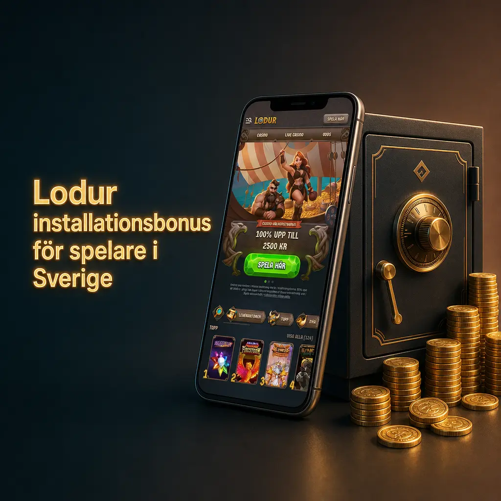 Lodur app installationsbonus för spelare i Sverige
