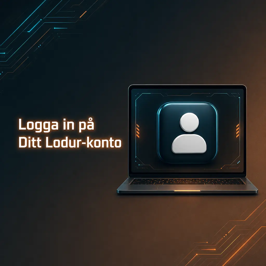 Inloggningsskärm för Lodur-konto