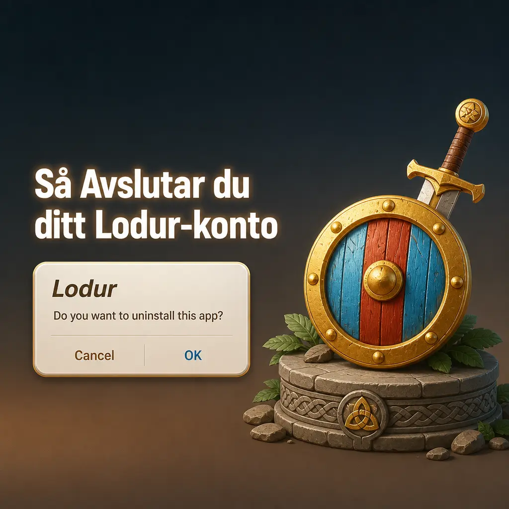 Avsluta Lodur-konto