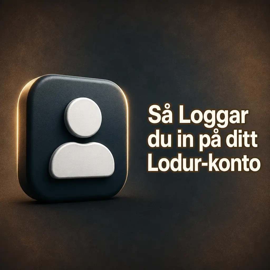 Inloggningssida för Lodur-konto