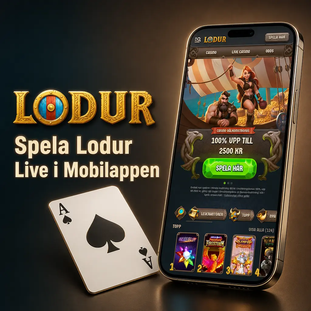 Lodur Live i mobilappen