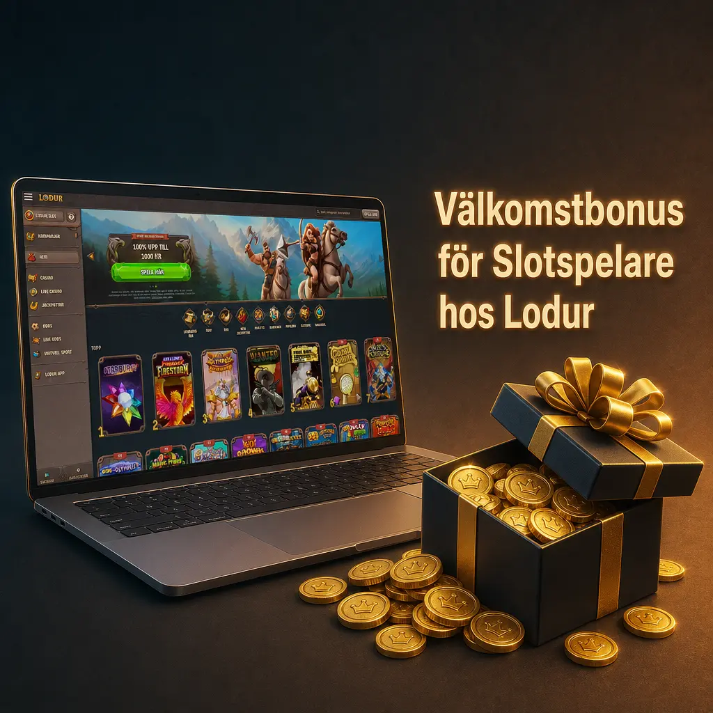 Slotspelare som tar del av välkomstbonus hos Lodur